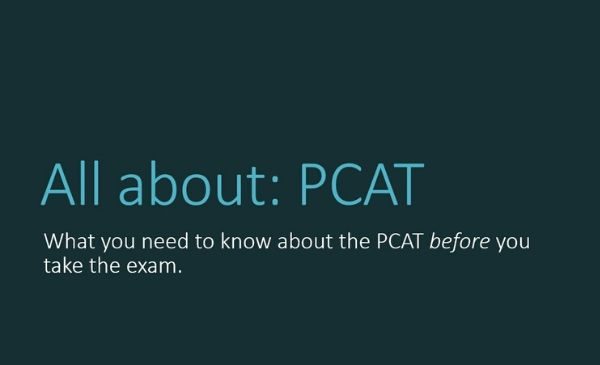 first image slide with words all about PCAT